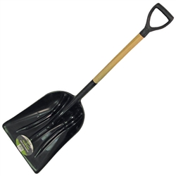 Tuff Stuff LGT99052 #12 Poly Scoop With Hardwood Handle With D-Grip