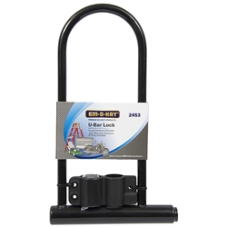 Em-D-Kay 2453 Large U-Bar Lock With Hardened Shackle And Mounting Bracket
