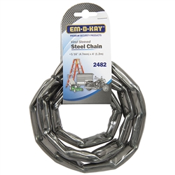 Em-D-Kay 2482 Vinyl Sleeved 3/16" x 4' Steel Chain