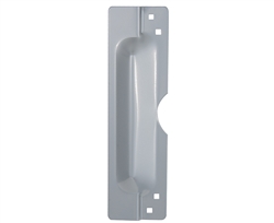 Em-D-Kay 311 Silver Enamel Finish - 3" X 11" Latch Protector Guard for Single Outswinging Door