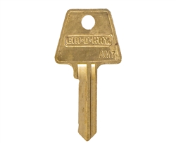 Em-D-Kay AM7 New Bow Style 6 Pin Key Blank For American Lock Junkunc PTKB-1 Keyway