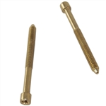 Em-D-Kay MORTSS Pack of 2 Polished Brass Set Screws For The Em-D-Kay 5122 And Many Other Mortise Lock Sets