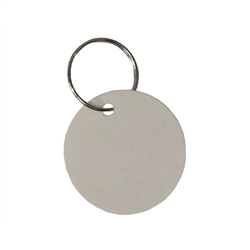 Em-D-Kay IN-TAGS EMT300 1-1/4" Diameter Round Indestructo Key Tags With Metal Ring - 50 Tags