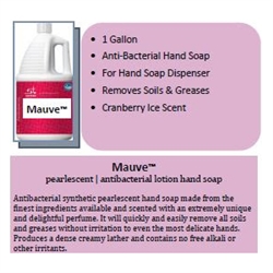 Santec Cleaning Products CN-Mauve 128 OZ Gallon Anti Bacterial Lotion Hand Soap Cranberry Ice Scent Removes Soils and Greases