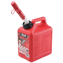 Midwest Can 1210 Red 1 Gallon Plastic EPA/CARB Gas Can