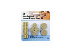 My Helper, MH9003, 56 Pieces, Beige, Self Stick Felt Home Surface Pad Assorted Protects Floors, Protection Kit