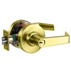 Arrow MLX11SB03L Polished Brass US3 Grade 2 Entry Cylindrical Lever Lock