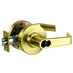 Arrow MLX11SBIC03L Polished Brass US3 Grade 2 Entry Cylindrical Lever Lock With IC Core Hole (CORE SOLD SEPERATELY)