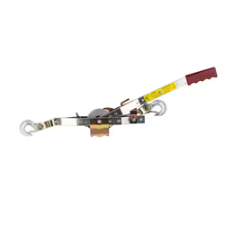 Maasdam 144S-6, 2,000 lb. 1-Ton Capacity 12 ft. Max Lift 15:1 Leverage Winch Puller Come Along Tool with 12 ft. of Cable Included