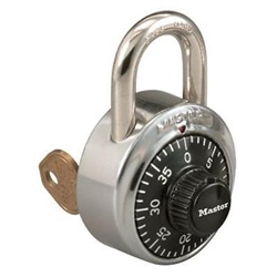 Master Lock 1525 Control Key 3-digit Combination Padlock (Override Key)
