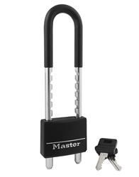 Master Lock 527D Adjustable 5 inch Long Shackle with 2 inch Wide Body Vinyl Cover Padlock