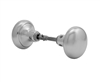 Maxtech 10331 Satin Chrome 26D Finish 2-1/4" Solid Brass Door Knob Set With Spindle For Marks Surface Mount Mortise Lockset & More