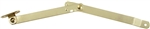National, N208-629, 9-3/4", Bright Brass, Right Handed Folding Support