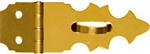 National, N211-466, 5/8" x 1-7/8", Bright Brass Finish, Solid Brass Decorative Hasp