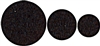 National, N237-081, 64 Pack,  Assorted Sizes, Black, Round Self Adhesive Felt Pads