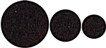 National, N237-081, 64 Pack,  Assorted Sizes, Black, Round Self Adhesive Felt Pads