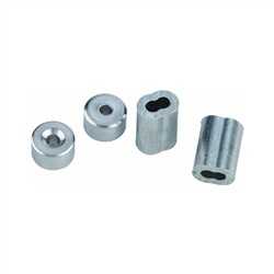 National, N283-861, V3231, 2 Pack, 3/16" Aluminum Ferrules Swag Sleeves & Stops