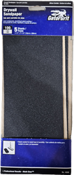 GATOR 4 1/4" x 11 1/4" Drywall Sandpaper 100 Grit 5PK Fits Drywall Pole Sanders Silicone Carbide