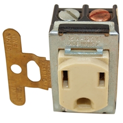 Pass & Seymour 1432 Ivory 15A 125V Despard Outlet Receptacle, 3 Wire Grounded