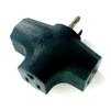 Power Cords & Cables PCC, PCC-3406GRN, Green, 15A, 125V, 3 Way Outlet Wall Plug Cube Adapter Tap