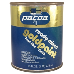 Pacoa, PGP16, 1 Pint, Ready Mixed Gold Paint, Brilliant Gold Leaf Finish