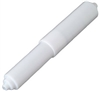 Plumb Shop, PS2095, 8.5" H x 3.5" W x 1.8125" D, White Plastic Toilet Paper Roller