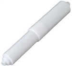 Plumb Shop, PS2095, 8.5" H x 3.5" W x 1.8125" D, White Plastic Toilet Paper Roller