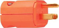 Pass & Seymour, PS5965OCC20, Orange, 2 Pole, 3 Wire Grounding, Premium Hi-Vis Plug, 15A, 125V