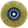 Tuff Stuff, PTA13439, 6", Fine, Crimped Wire Wheel Flat Brush, 5/8" Bore 1/2" Ring Size