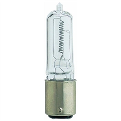 Feit Electric, Q75CL/DC/ 75 Watt 120 Volt, T4, Tray CD Quartz Double Contact Bayonet Light Bulb, Clear