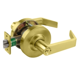 Arrow QL11SB03L Polished Brass US3 Grade 1 Entry Cylindrical Lever Lock