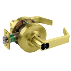 Arrow QL11SBIC03L Polished Brass US3 Grade 1 Entry Cylindrical Lever Lock With IC Core Hole (CORE SOLD SEPERATELY)