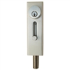 Progressive Hardware R1000 AL Satin Aluminum Drop Bolt Lock for Revolving Doors and Other Applications