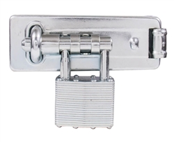 Wilson 475D, 4-1/2 Inch (11cm) Long Hasplock with Integrated 1-3/4 Inch (44mm) Laminated Steel Padlock