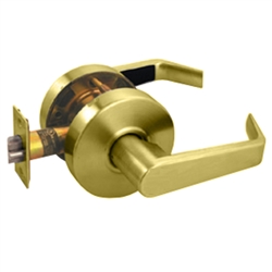 Arrow RL01SR03-234 Polished Brass US3 Grade 2 Passage RL Series Cylindrical Levers With 2-3/4" Backset