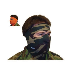 Exo Pro, S234, Large, Military Camo, Extreme Cold Weather Full Face and Neck Mask, Velcro Ski Mask