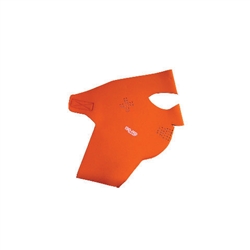 Exo Pro, S245C, Extra Large, Orange Blaze, Extreme Cold Weather Full Face and Neck Mask, Velcro Ski Mask