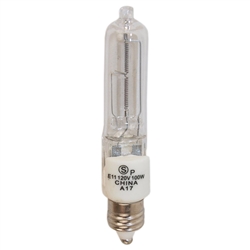 Satco S3107 100W JD Mini Can E11 Base Clear 120-Volt Halogen Light Bulb