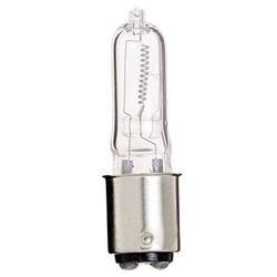 Satco S3159 JD Mini Can DC Bay Base Clear Double Contact 75-Watt 120-Volt T4 Halogen Lamp Light Bulb