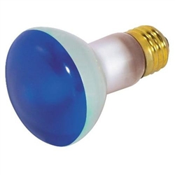 Satco, S3202, Blue, 130V 50 Watt, Reflector Indoor R20 Medium Base Light Bulb