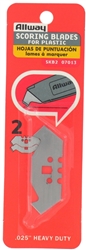 Allway Tools, SKB2, 2 Per Pack, 3 Notch Plastic Scoring Blades, Double Edge