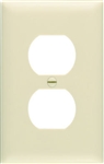 Pass & Seymour, SP8IUCC100, Ivory, 1 Gang, 1 Duplex Outlet Opening, Urea Wall Plate