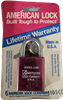 American Lock 1105CC 1-1/2 Inch Lock Body, Hardened Steel 1 Inch Long Shackle, Pin Tumbler Security