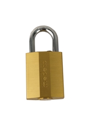Medeco 55-020010 55 Series Brass Finish 1-3/4" Wide Body Lock Padlock With High Security Original (00) Keyway