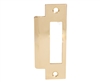 Marks 9035/S3 Brass 4-7/8" x 1-1/4" Mortise Lock Strike Plate With Large Hole