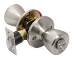 Tuff Stuff T0326A Dull Chrome US26D Tulip Knob Privacy Lockset With Adjustable Backset
