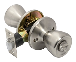 Tuff Stuff T0326A Dull Chrome US26D Tulip Knob Privacy Lockset With Adjustable Backset