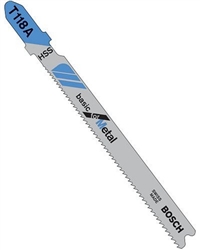Bosch T118A 3" 24-Tooth Metal Cutting Jig Saw Blades, 5-Pack