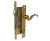 TACO Trans Atlantic DL-ML800 Series, Brass, Right Hand, Heavy Duty Solid Brass Atrium style Mortise Lock, Single Cylinder Mortise Entry Lever Handle Plate Trim Set, Narrow Style Storm Patio Door Lockset with 1-3/4" Backset Lock Set