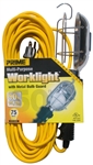 Prime Wire & Cable, TL010630, 50', Incandescent Trouble Work Light Portable Hand Light, 16/3 SJTW Cord, 13A, 125V, Grounded Side Outlet, Metal Cage Bulb Guard